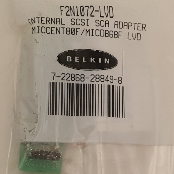 BELKIN Internal SCSI SCA Adapter MICCENT80F <-> MICDB68F F2N1072-LVD - Picture 1 of 4